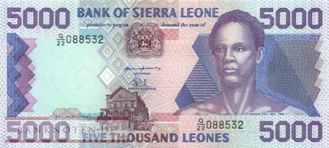 Sierra Leone - 5.000  Leones (#021c_UNC)