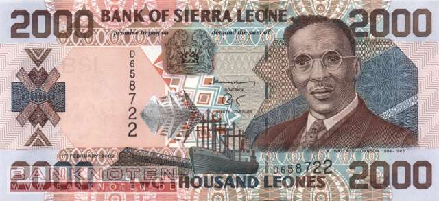 Sierra Leone - 2.000  Leones (#026a_UNC)