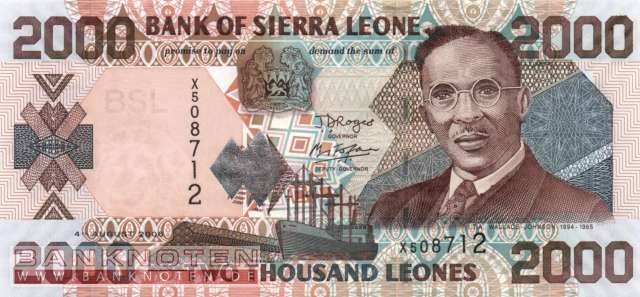 Sierra Leone - 2.000  Leones (#026c_UNC)