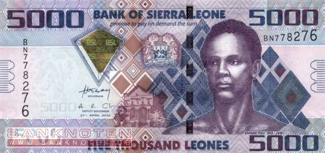 Sierra Leone - 5.000  Leones (#032a_UNC)