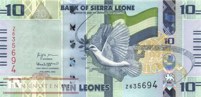 Sierra Leone - 10  Leones - Replacement (#037aR_UNC)