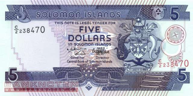 Solomon Islands - 5 Dollars (#019_UNC)