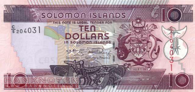 Salomonen - 10  Dollars (#027-U9_UNC)