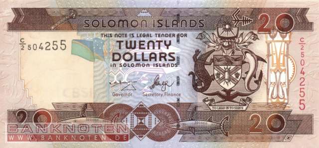 Solomon Islands - 20  Dollars (#028-U8_UNC)