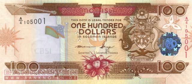 Salomonen - 100  Dollars (#030-U10_UNC)