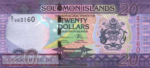 Salomonen - 20  Dollars - Ersatzbanknote (#034aR_UNC)