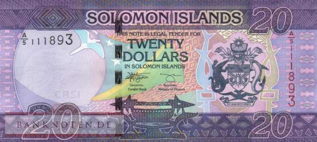 Solomon Islands - 20  Dollars (#034b_UNC)