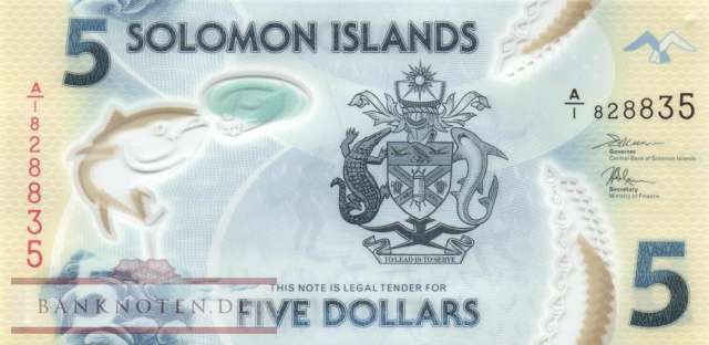 Salomonen - 5  Dollars (#038-1_UNC)
