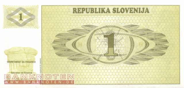 Slowenien - 1  Tolar - SPECIMEN (#001s1_UNC)