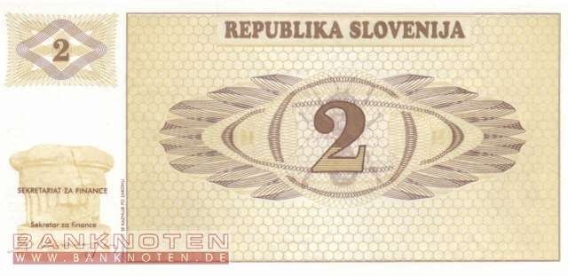 Slowenien - 2  Tolarjew - SPECIMEN (#002s1_UNC)