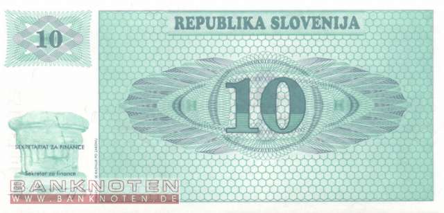 Slowenien - 10  Tolarjew - SPECIMEN (#004s1_UNC)