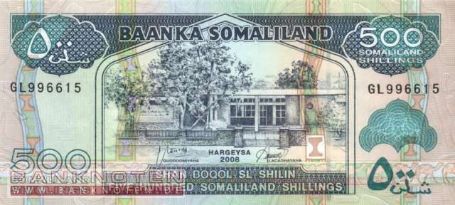 Somaliland - 500  Shillings (#006g_UNC)
