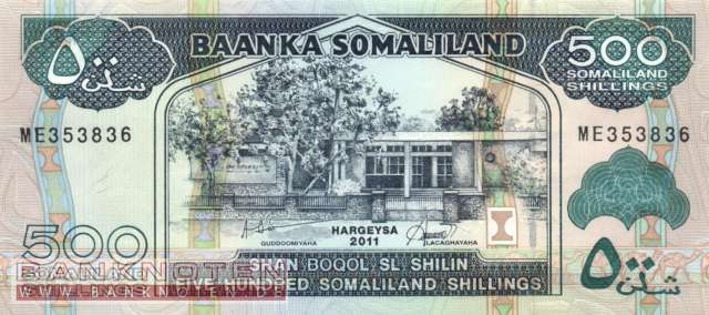 Somaliland - 500  Shillings (#006h_UNC)