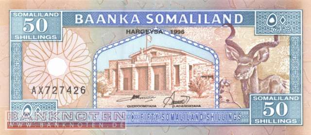 Somaliland - 50 Shillings (#007b_UNC)