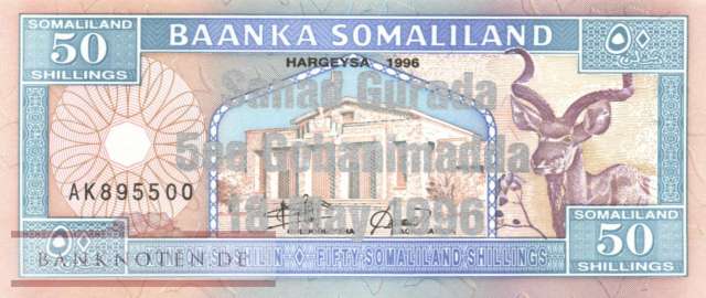 Somaliland - 50  Shillings (#017_A_UNC)