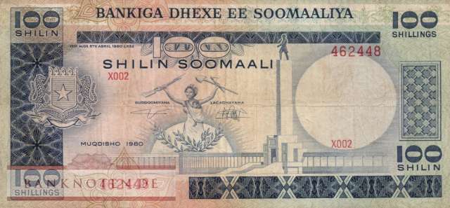 Somalia - 100  Shilin (#028_F)