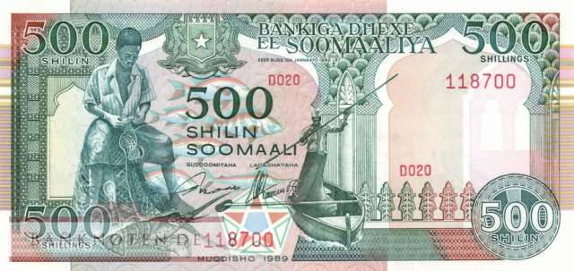 Somalia - 500  Shilin (#036a-U1_UNC)