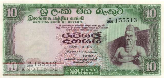 Sri Lanka - 10  Rupees (#074Ab_AU)