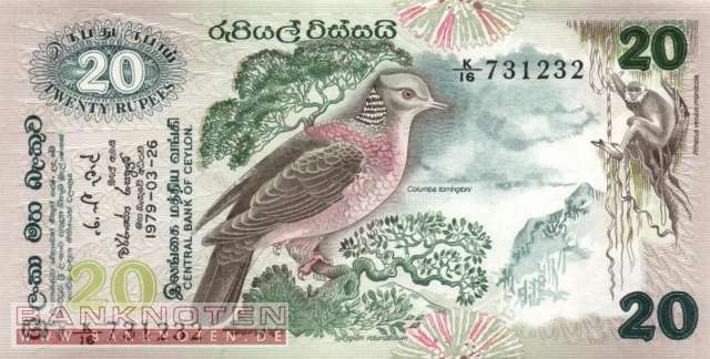 Sri Lanka - 20  Rupees (#086a_UNC)