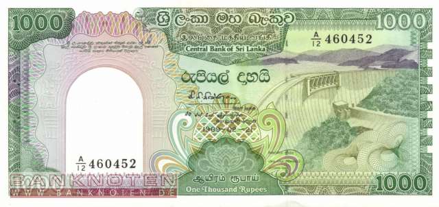 Sri Lanka - 1.000  Rupees (#101b_UNC)