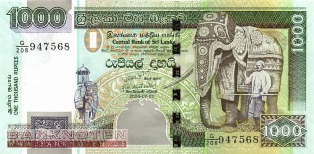 Sri Lanka - 1.000  Rupees (#120d_UNC)
