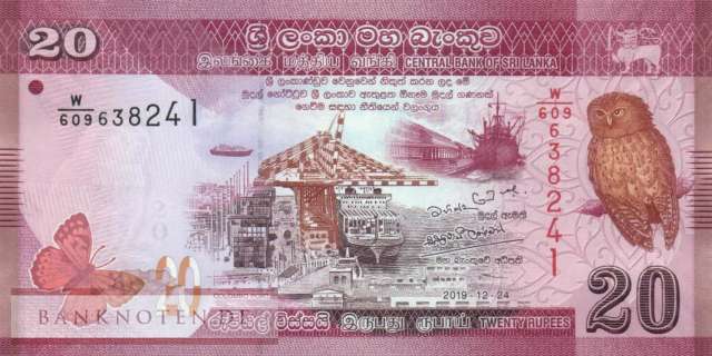 Sri Lanka - 20  Rupees (#123f_UNC)