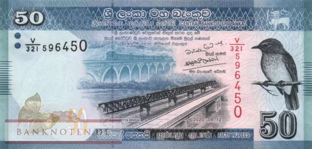 Sri Lanka - 50  Rupees (#124g_UNC)