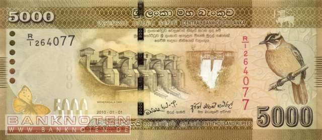 Sri Lanka - 5.000  Rupees (#128a_UNC)