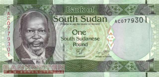 Südsudan - 1  Pound (#005_UNC)