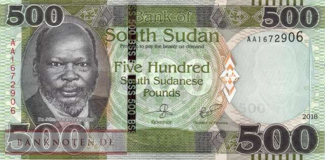 Südsudan - 500  Pounds (#016a_UNC)