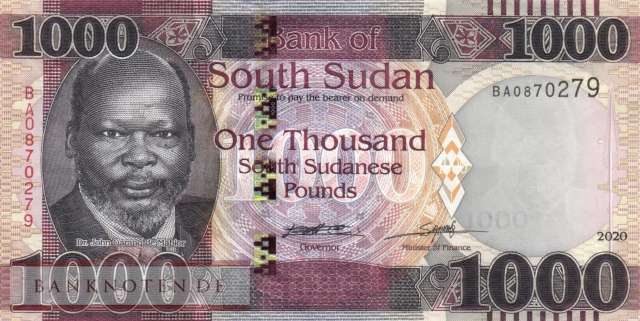 Südsudan - 1.000  Pounds (#017a_UNC)