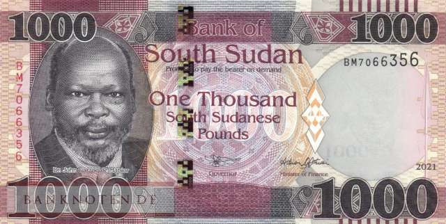 Südsudan - 1.000  Pounds (#017b_UNC)