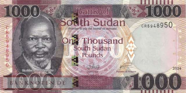 South Sudan - 1.000  Pounds (#017d_UNC)