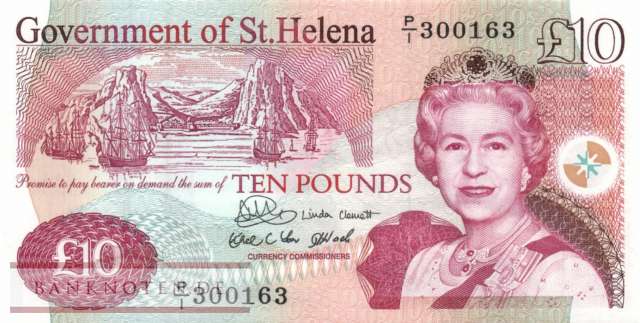 St. Helena - 10  Pounds (#012a_UNC)