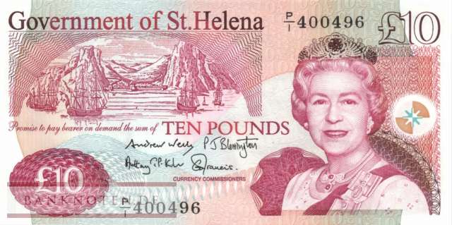 St.Helena - 10  Pounds (#012b_UNC)