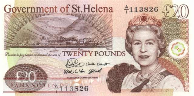St. Helena - 20  Pounds (#013a_UNC)
