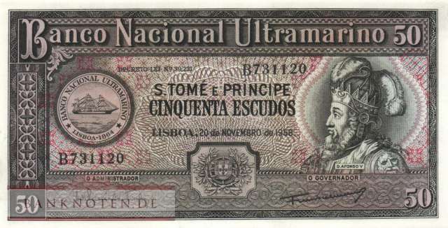 St. Thomas & Prince - 50  Escudos (#037a-1_UNC)