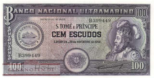St. Thomas & Prince - 100  Escudos (#038a-2_UNC)