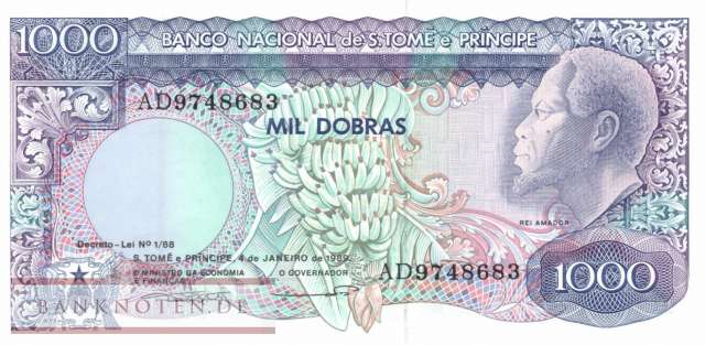 St. Thomas & Prince - 1.000  Dobras (#062_UNC)