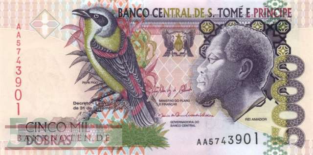 St. Thomas & Prince - 5.000  Dobras (#065d_UNC)