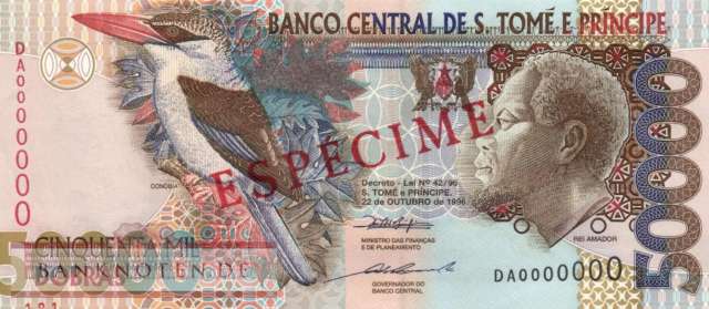 Sao Tome & Principe - 50.000  Dobras - SPECIMEN (#068bS_UNC)