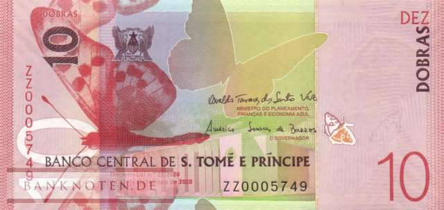 Sao Tome & Principe - 10  Dobras - Ersatzbanknote (#077R_UNC)