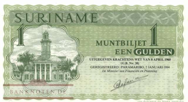 Surinam - 1  Gulden (#116g_UNC)