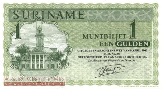 Suriname - 1  Gulden (#116i_UNC)