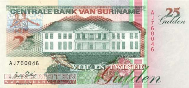 Surinam - 25  Gulden (#138c_UNC)