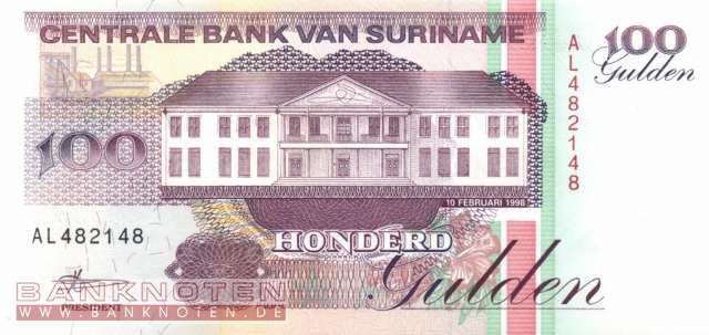Surinam - 100  Gulden (#139b_UNC)