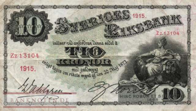 Schweden - 10  Kronor (#027j_F)