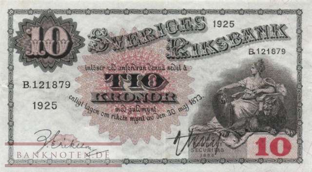 Schweden - 10  Kronor (#034h_XF)