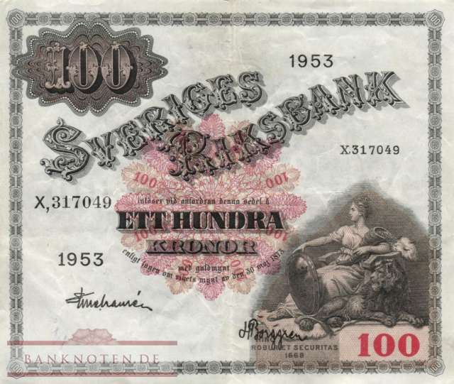 Schweden - 100  Kronor (#036ai_F)