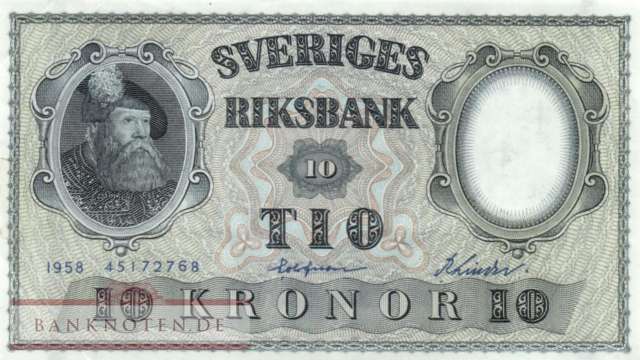 Schweden - 10  Kronor (#043f-U4_XF)